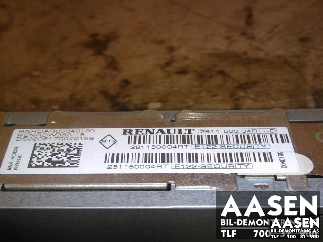 Bilstereo til Renault Laguna 2008-2010 (Type III, Fase 1)  (281150004RD|)