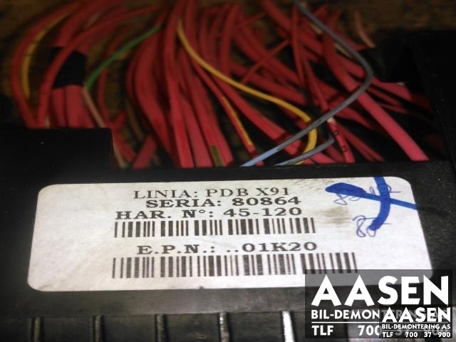 Sikringsboks til Renault Laguna 2008-2010 (Type III, Fase 1)  (8200393836D|)