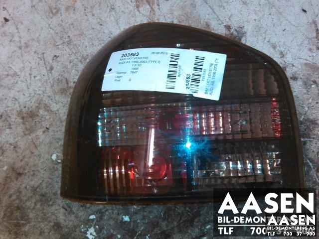 Baklykt venstre til Audi A3, 1996-2003 (Type I) (DEPO|)