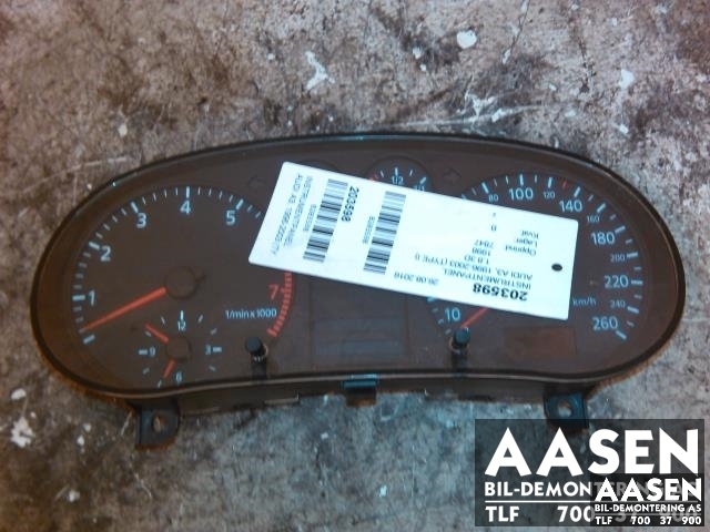 Instrumentpanel til Audi A3, 1996-2003 (Type I) (VDO|8L0 919 860 C)
