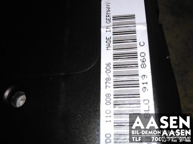 Instrumentpanel til Audi A3 1996-2003 (Type I) (VDO|8L0 919 860 C|)