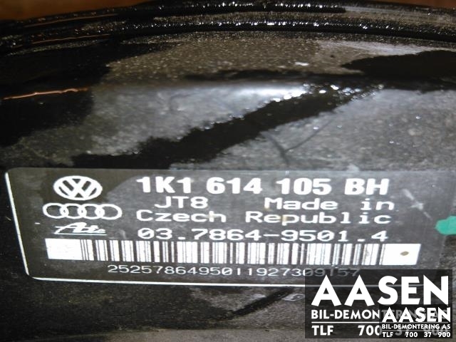 Bremsekraft-forsterker til VW Golf, Plus/Cross 2005-2009 (Fase 1) (ATE|1K1614105BH|)