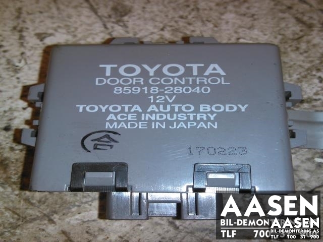 Styreenhet diverse til Toyota Previa, 2000-2007 (ACE INDUSTRI|85918-28040)