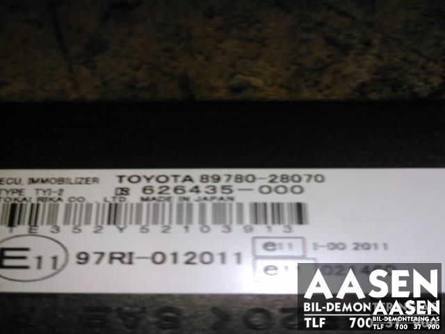Styreenhet diverse til Toyota Previa 2000-2007  (TOKAI RIKA|89780-28070|)