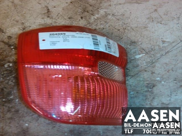 Baklykt venstre til Toyota RAV4 2000-2006 (Type II) (81561-42060|)