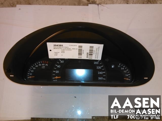 Instrumentpanel til Mercedes C-Klasse 2000-2004 (Fase 1) (W203) (W203) (VDO|A2035400711|)