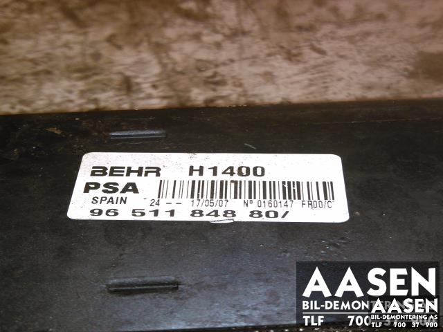 Intercooler til Peugeot 207 2006-2012 (BEHR|9651184880|)