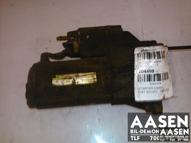 Starter diesel til Fiat Scudo, 1997-2007 (Type I) (VALEO|D7R27)