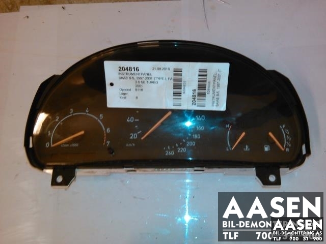 Instrumentpanel til Saab 9-5 1997-2001 (Type I, Fase 1) (5042403|)