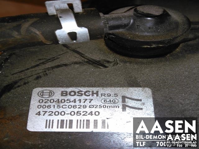 Bremsekraft-forsterker til Toyota Avensis 2009-2015 (Type III, Fase 1)  (BOSCH|47200-05240|)