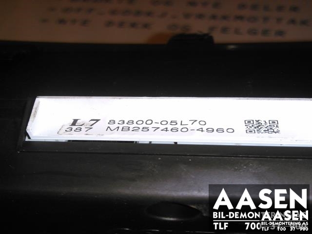 Instrumentpanel til Toyota Avensis 2009-2015 (Type III, Fase 1)  (DENSO|83800-05L70|)