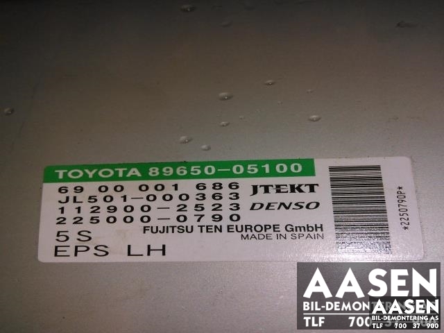 Styreenhet servo til Toyota Avensis 2009-2015 (Type III, Fase 1)  (DENSO|89650-05100|)