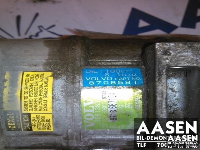 Aircondition kompressor til Volvo V40 / S40 2000-2004 (Type I, Fase 2)  (ZEXEL|8708581|)