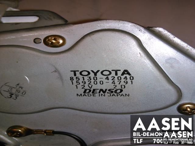 Viskermotor bakrute til Toyota RAV4 2000-2006 (Type II)  (DENSO|85130-42040|)