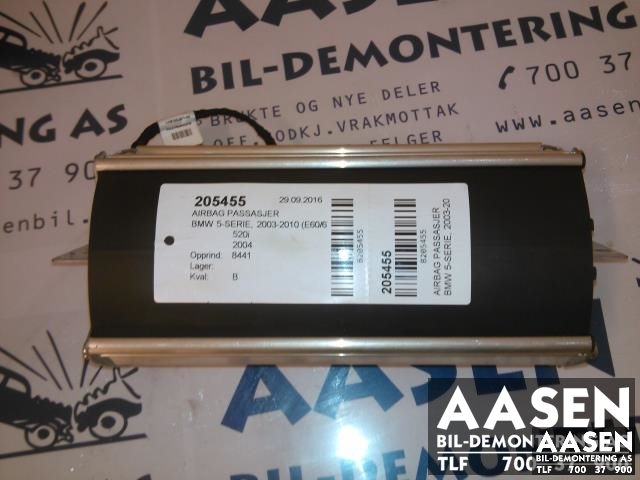 Airbag passasjer til BMW 5-Serie, 2003-2010 (E60/E61) (E60/E61) (AUTOLIV|72 12 7 039 708)