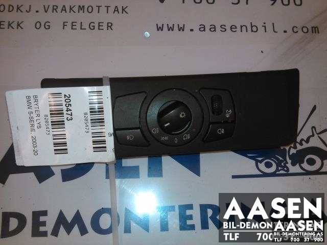 Bryter lys til BMW 5-Serie, 2003-2010 (E60/E61) (E60/E61) (61 31 6 925 252)