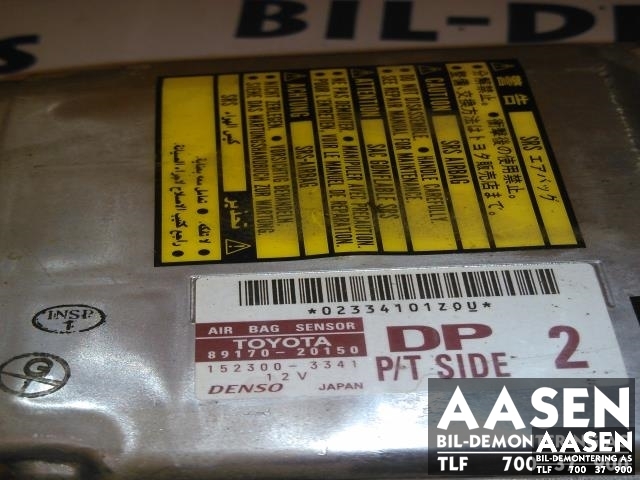 Airbag elektronikk til Toyota Celica 2000-2005 (Type VII) (DENSO|89170-20150|)