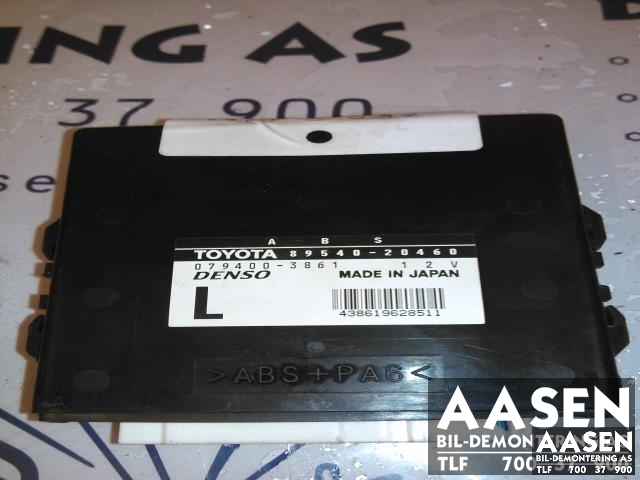 Styreenhet diverse til Toyota Celica, 2000-2005 (Type VII)  (DENSO|89540-20460)