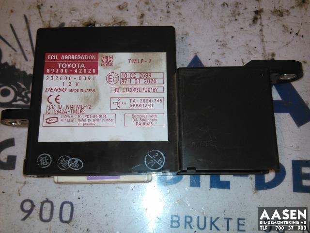 Styreenhet diverse til Toyota RAV4, 2006-2009 (Type III, Fase 1)  (DENSO|89300-42020)