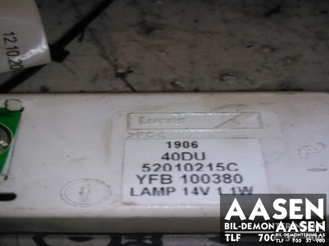Instrument klokke til Land Rover Freelander 1998-2006 (Type I) (LUCAS|YFB100380|)