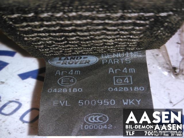 Sikkerhetsbelte bak venstre til Land Rover Freelander 1998-2006 (Type I) (EVL500950WKY|)