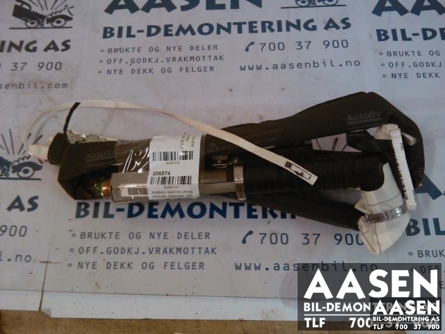 Airbag gardin venstre til Nissan Qashqai, 2007-2010 (Type I, Fase 1)  (AUTOLIV|985P1JD00B)