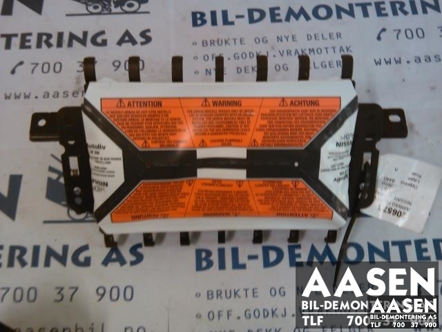 Airbag passasjer til Nissan Qashqai, 2007-2010 (Type I, Fase 1)  (AUTOLIV|98515JD05A)