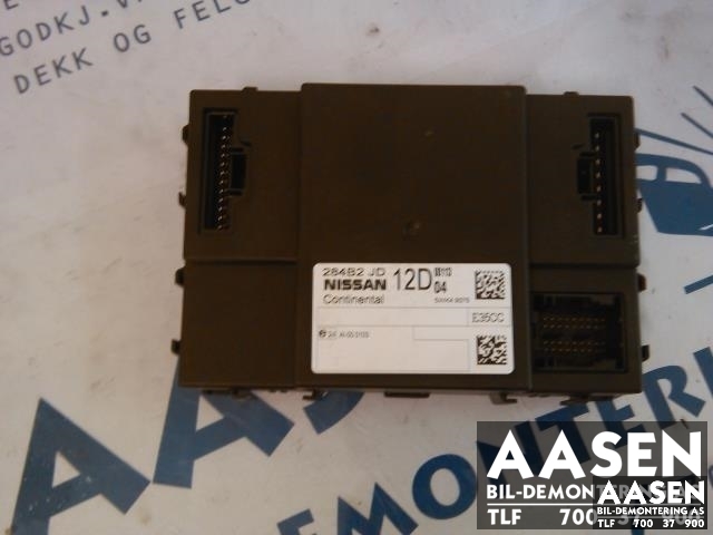 Styreenhet comfort (BCM) til Nissan Qashqai, 2007-2010 (Type I, Fase 1)  (CONTINENTAL|284B2JD12D)