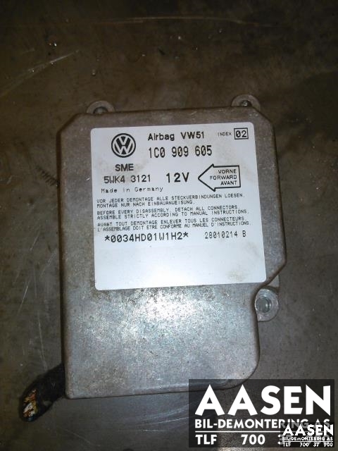 Airbag elektronikk til Škoda Octavia, 2000-2004 (Type I, Fase 2)  (SME|1C0909605)