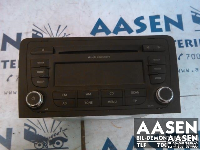 Bilstereo til Audi A3, 2003-2008 (Type II, Fase 1)  (BLAUPUNKT|8P0035186G)