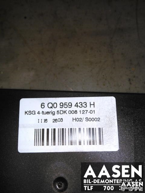 Styreenhet diverse til VW Polo 2002-2005 (Type IV, Fase 1)  (HELLA|6Q0959433H|)