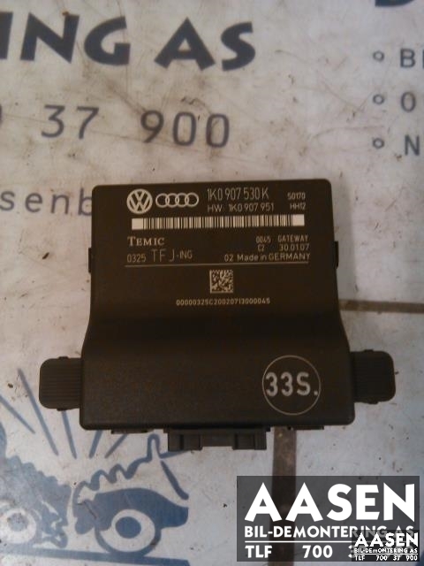 Styreenhet diverse til Audi A3, 2003-2008 (Type II, Fase 1)  (TEMIC|1K0907530K)