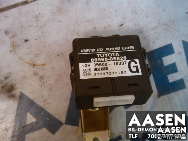 Styreenhet diverse til Toyota Avensis, 2003-2008 (Type II)  (KOITO|89960-05020)