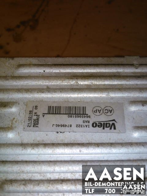 Intercooler til Peugeot Partner 2002-2008 (Type I, Fase 2) (VALEO|9645965180|)
