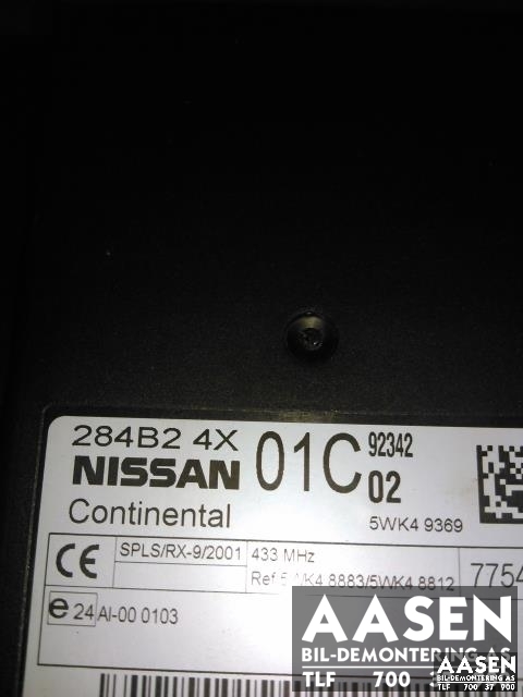 Styreenhet diverse til Nissan Navara 2005-2010 (Fase 1) (D40) (D40) (CONTINENTAL|284B2 4X01C|)