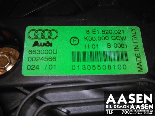 Varmeapparat motor til Audi A4 2001-2004 (Type II) (B6) (B6) (BEHR|8E1820021|)