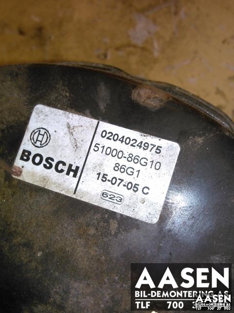 Bremsekraft-forsterker til Suzuki Ignis 2003-2010 (Type I) (UNGARN) (UNGARN) (BOSCH|51000-86G10|0204024975|)