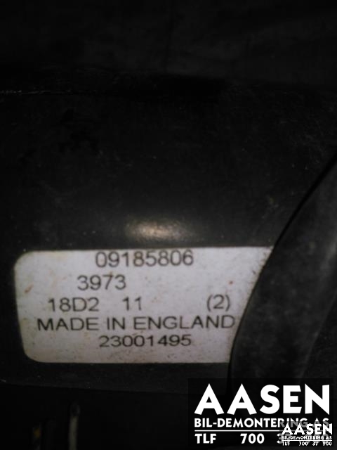 Viskermotor frontrute til Opel Vectra C 2002-2005 (Type I) (09185806|)