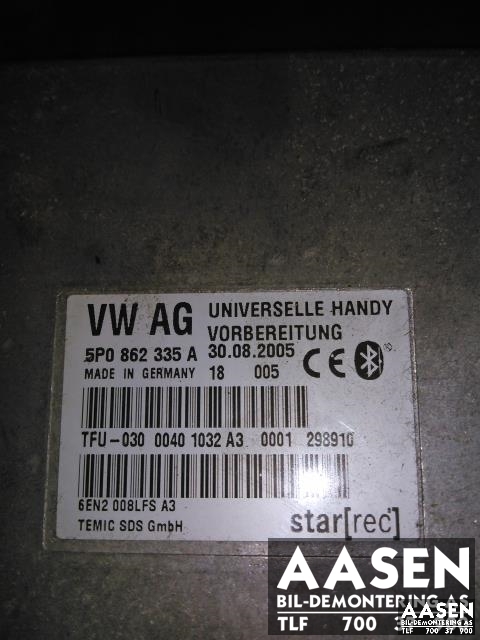 Styreenhet diverse til Škoda Octavia 2005-2008 (Type II, Fase 1)  (TEMIC|5P0862335A|)