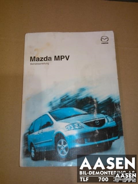 Instruksjonsbok til Mazda MPV, 2002-2003 (Type II, Fase 2)  