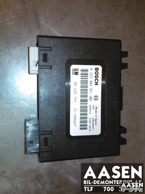 Styreenhet diverse til Opel Vectra C, 2002-2005 (Type I)  (BOSCH|09229754)