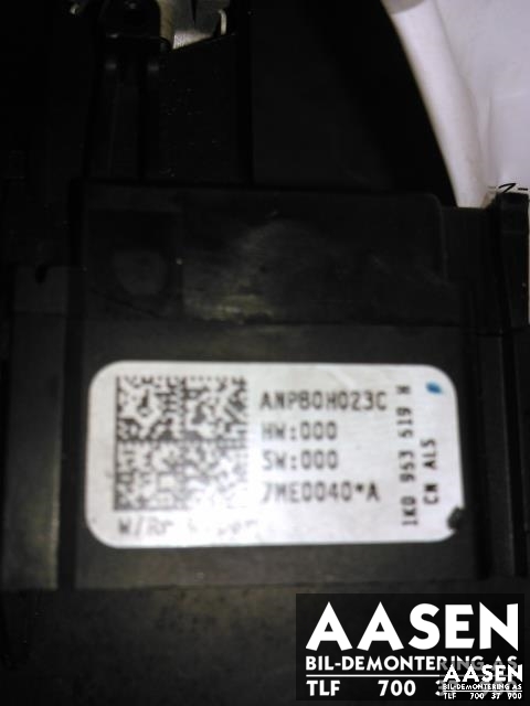 Bryter visker til VW Touran 2007-2010 (Type I, Fase 2)  (1K0953519H|)