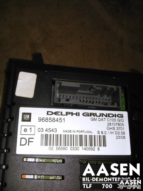 Instrument klokke til Opel Antara 2007-2013  (DELPHI|96858451|)