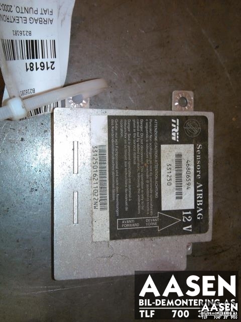 Airbag elektronikk til Fiat Punto 2000-2003 (Type II, Fase 1) (TRW|46806594|)