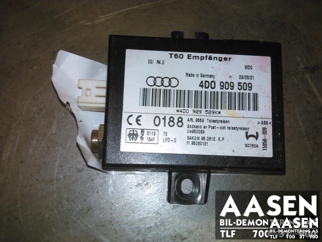Styreenhet diverse til Audi A8 1995-2002 (Type I) (4D0909509|)