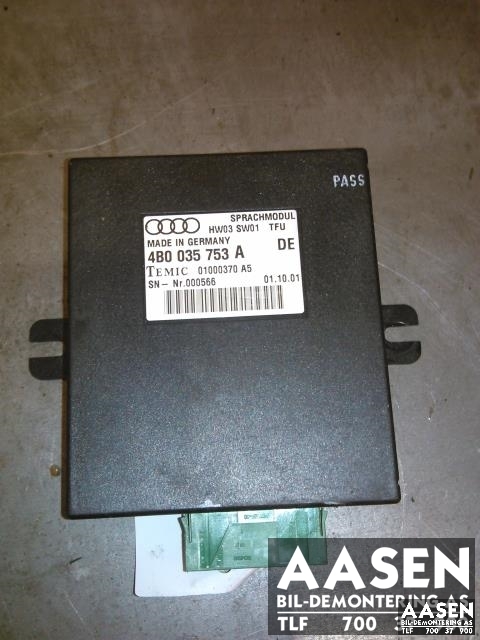 Styreenhet diverse til Audi A8, 1995-2002 (Type I) (TEMIC|4D0035753A)