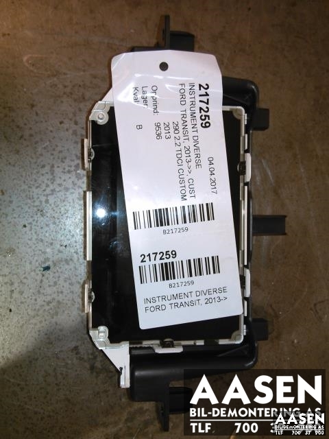 Instrument kjørecomputer til Ford Transit Custom, 2013-2023 (Type I)  (BM5T-18B955-BE)