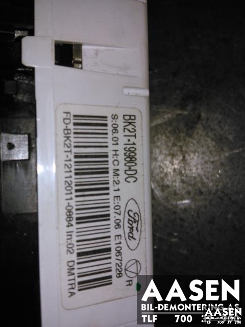 Varmeapparat betjening til Ford Transit Custom 2013-2023 (Type I) (BK2T-19980-DC|)