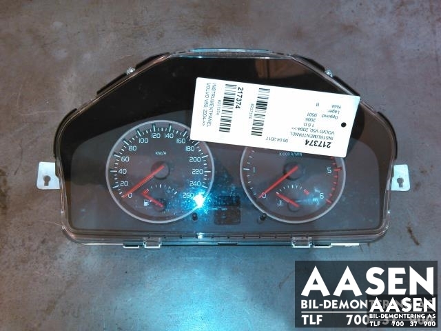 Instrumentpanel til Volvo V50, 2004-2007 (Fase 1)  (30710071)