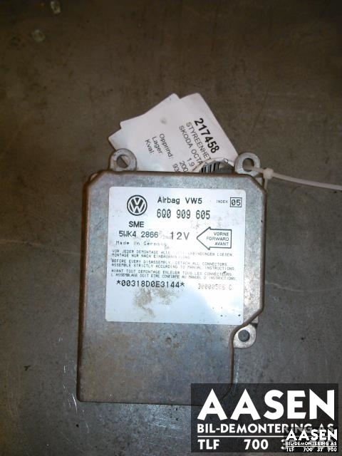 Airbag elektronikk til Škoda Octavia, 2000-2004 (Type I, Fase 2)  (6Q0909605)